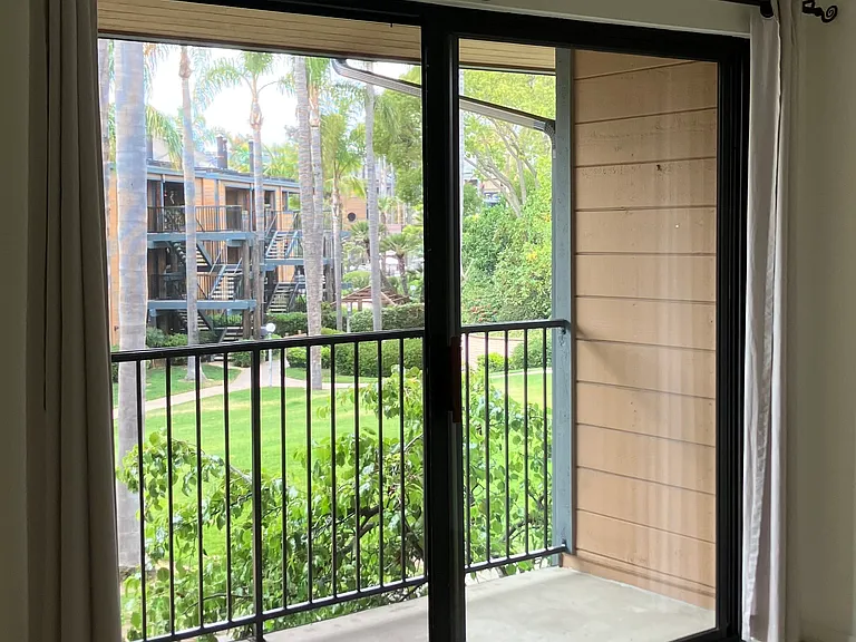 1 of 3 balconies. Views to gardens.