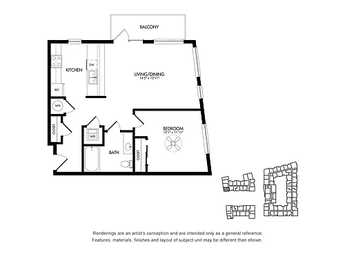 Floor plan tvr1Q-1