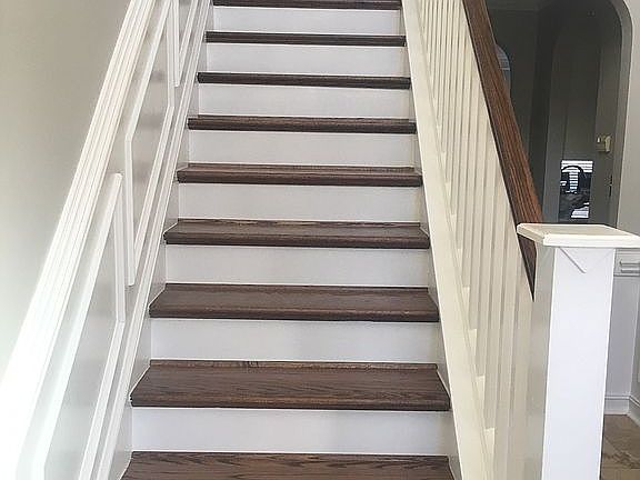 wood stars to second floor