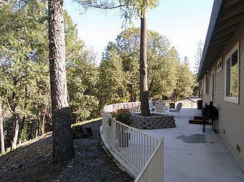 Spacious back patio