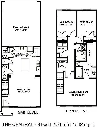 Floor plan The Central-Townhome