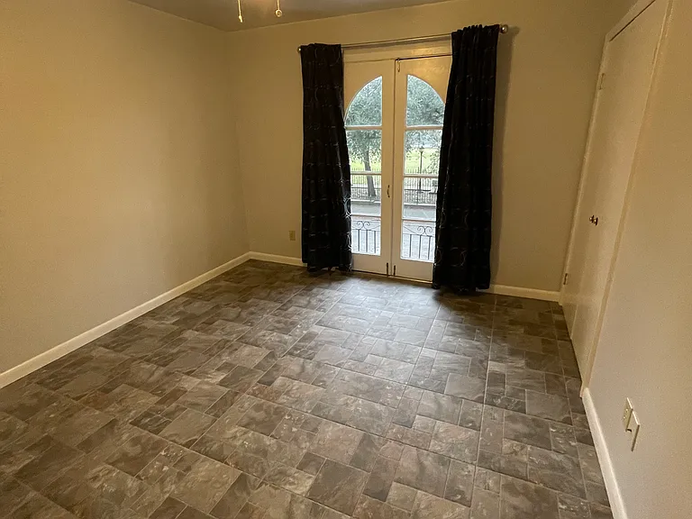 Bedroom 2 and 3 are identical with a view of the park across the street