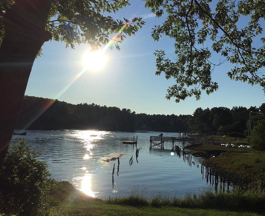 View of the York River from the cottage