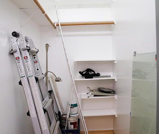 Shelves to the roof walk in closet