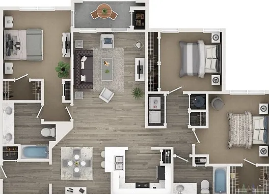 Three Bed Two Bath Floor Plan Three Bed Two Bath Floor Plan