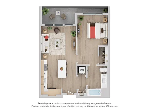 Floor plan 1A-A