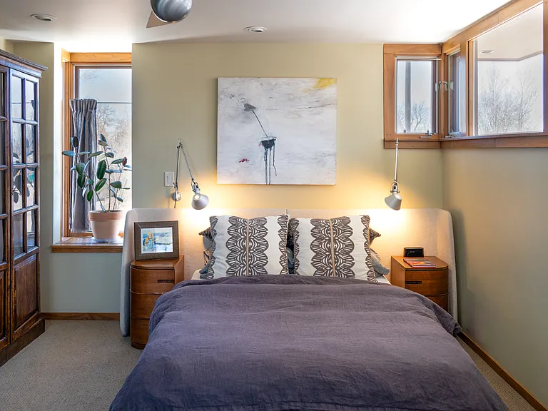 Different angle of primary bedroom