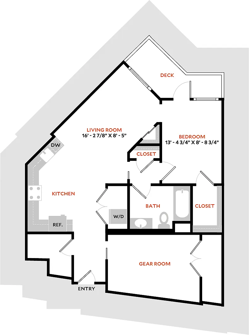 Floor plan Plan 1T