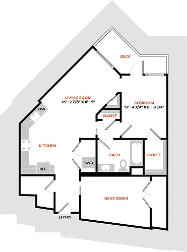 Floor plan Plan 1T