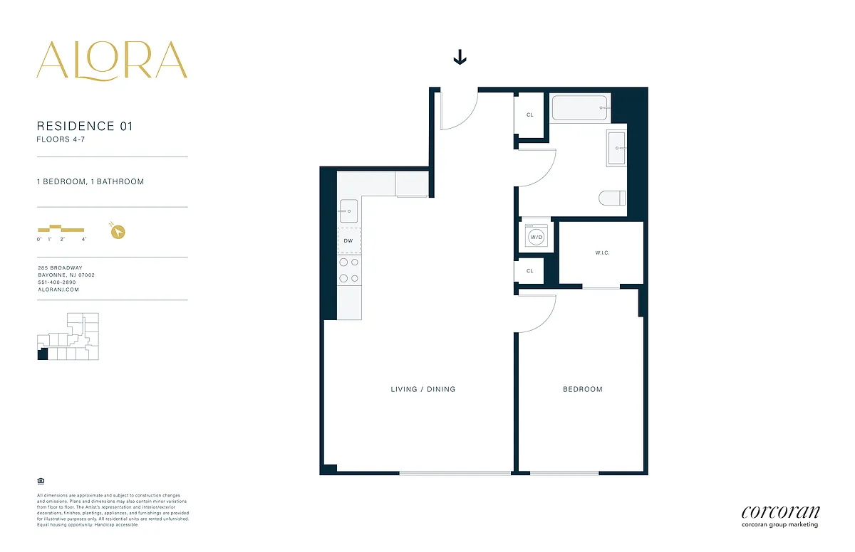 Floor plan 1B01