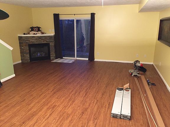 living room looking towards back patio