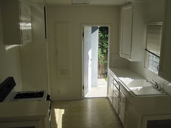 Kitchen, opens up to backyard