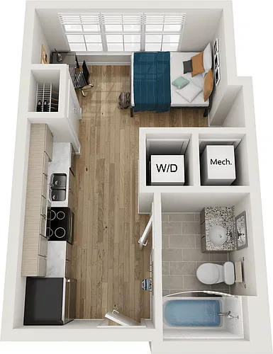 Floor plan Studio - S1
