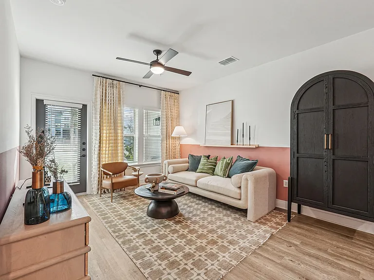 Spacious Living Room with Balcony/Patio Access