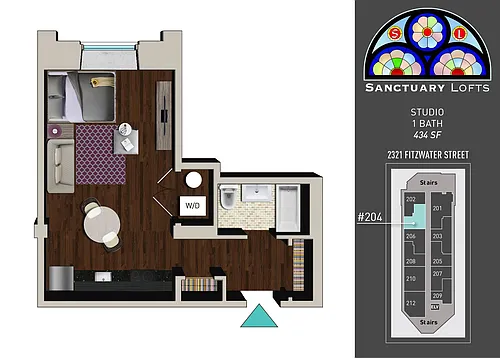 Floor plan 204