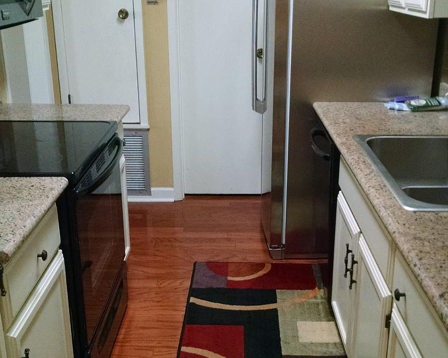 Kitchen with granite