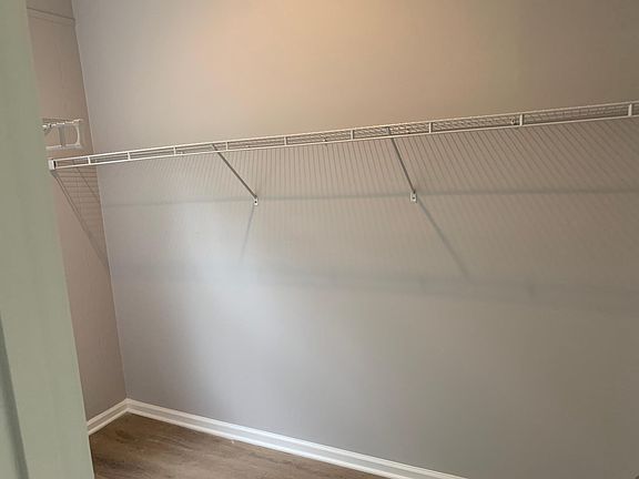 Walk in closet in master