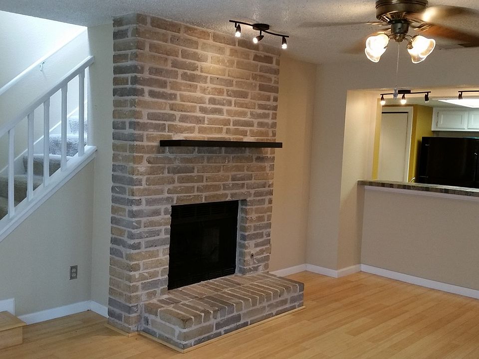 Living room fireplace