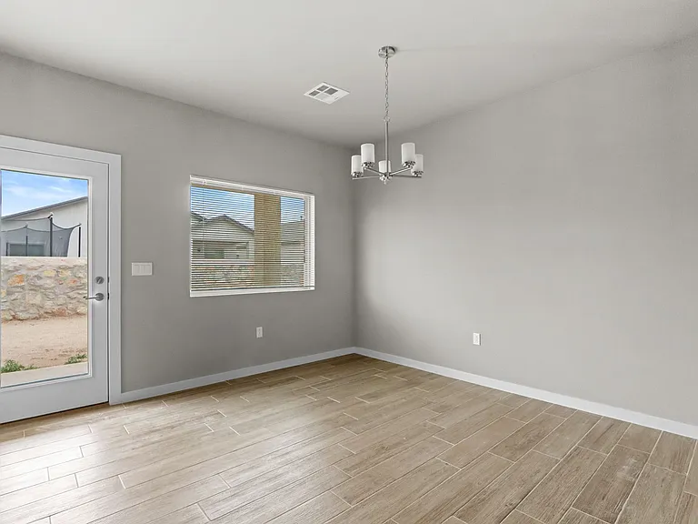 Spacious Dining to Backyard Entry