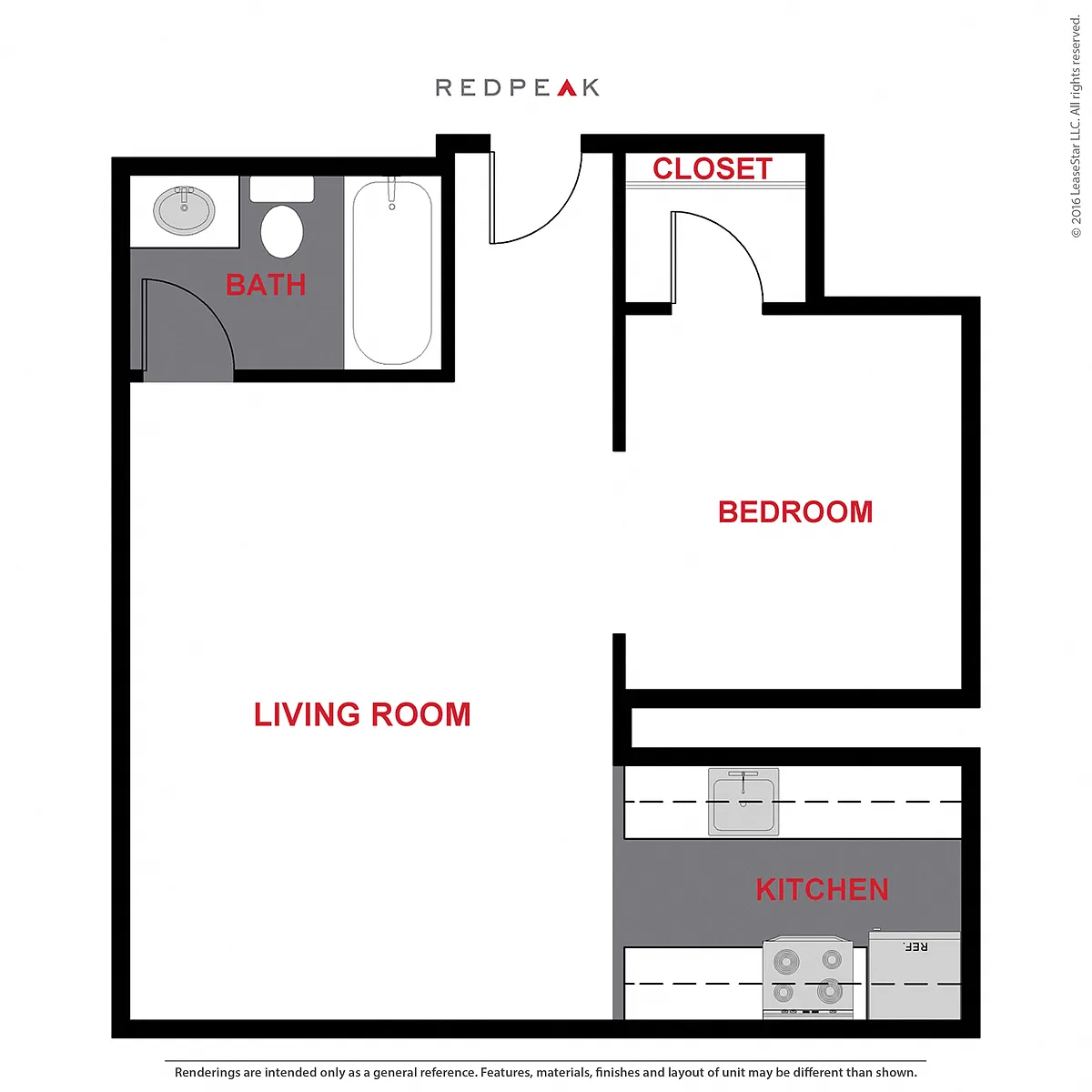 Floor plan 1357 - Studio