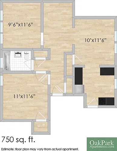 Floor plan 922 Ontario 3S