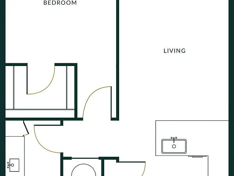 A1E floor plan The Hartley at Blue Hill