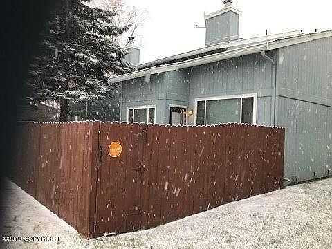 Fenced backyard