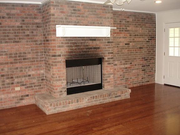 Wood burning fireplace