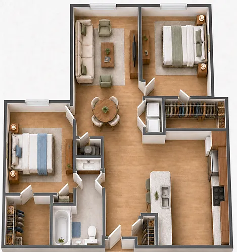 Floor plan 2 Bedroom