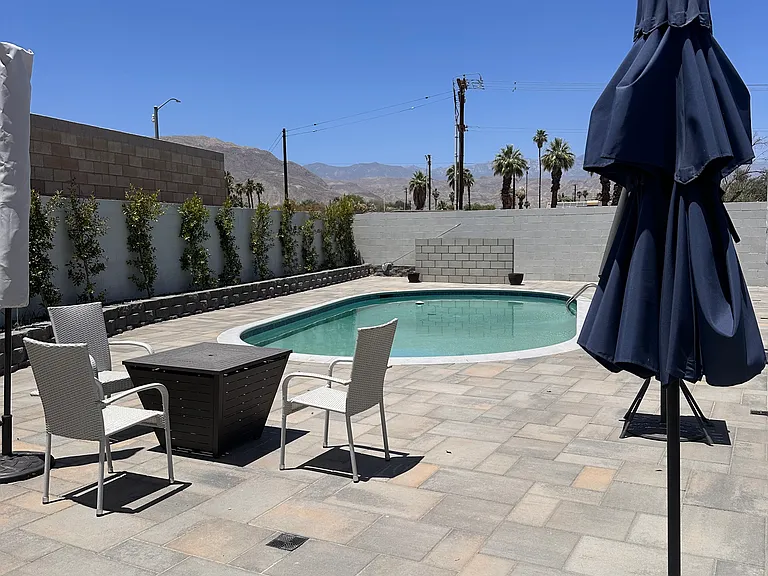 Private backyard