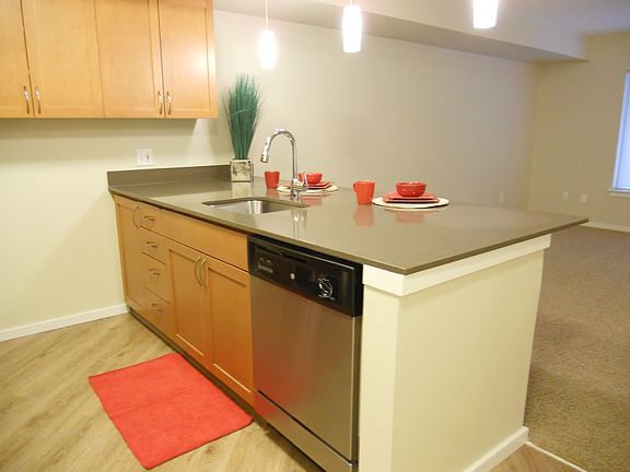 Newly renovated kitchen with full size stainless steel appli