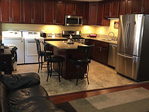 Living room kitchen open concept