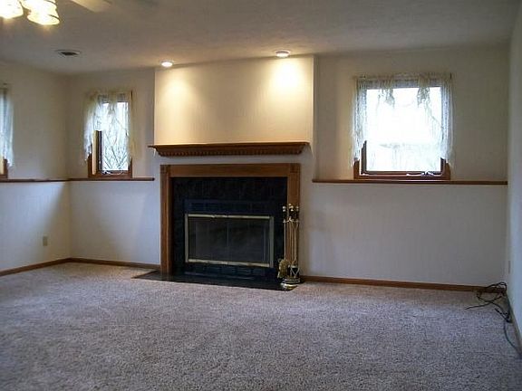 Family room with gas or wood fireplace