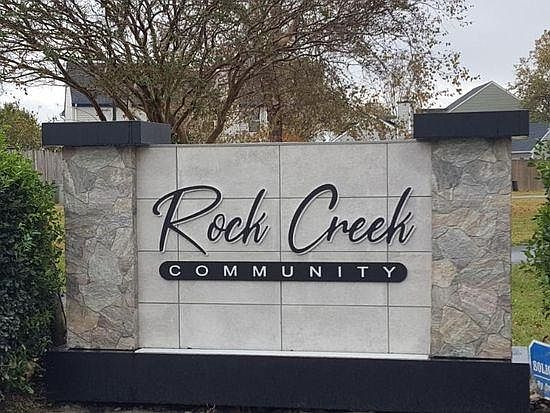 Rock Creek Home Owner Association amenties - community pool, tennis courts, park, pavilion, community neighborhood events.