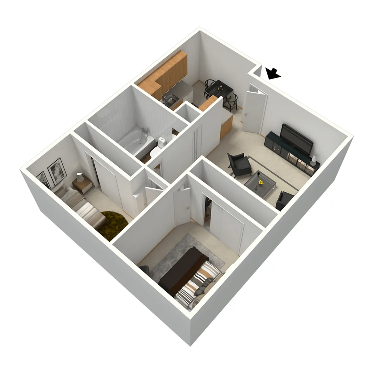 Floor plan Highland Renovated