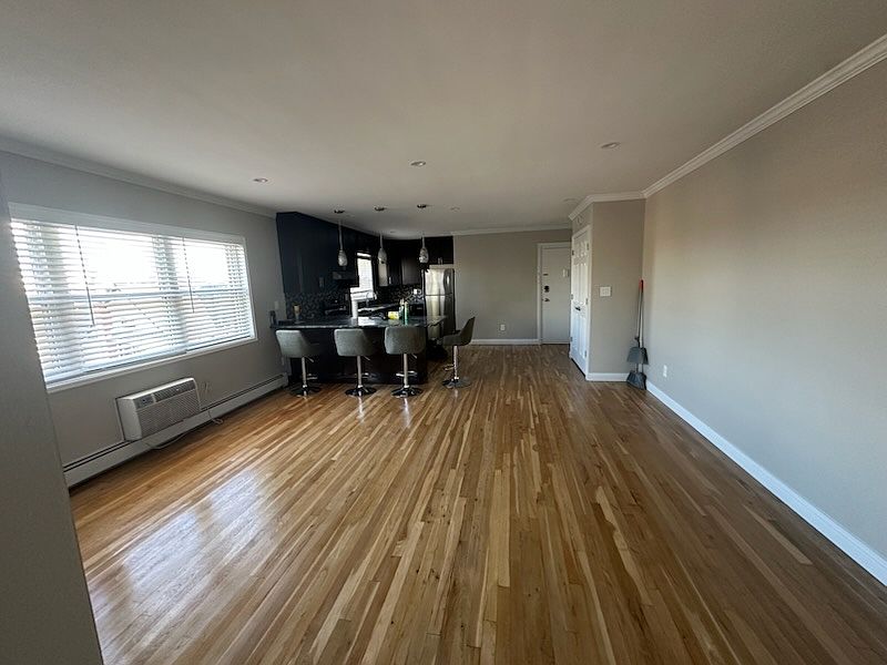 Living Room with kitchen view