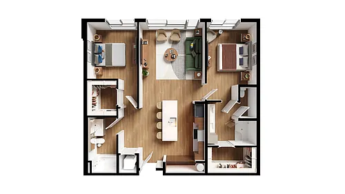 Floor plan 2BR-C