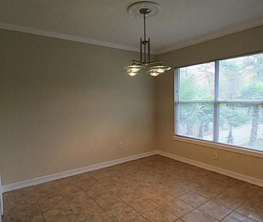 Dining room with natural lighting