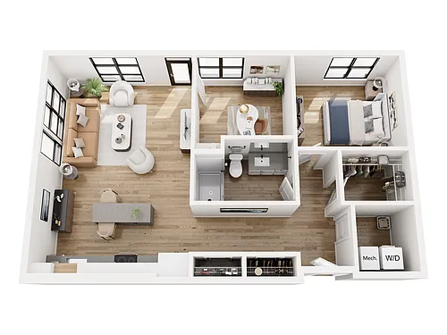 Floor plan Pearl + Den Penthouse