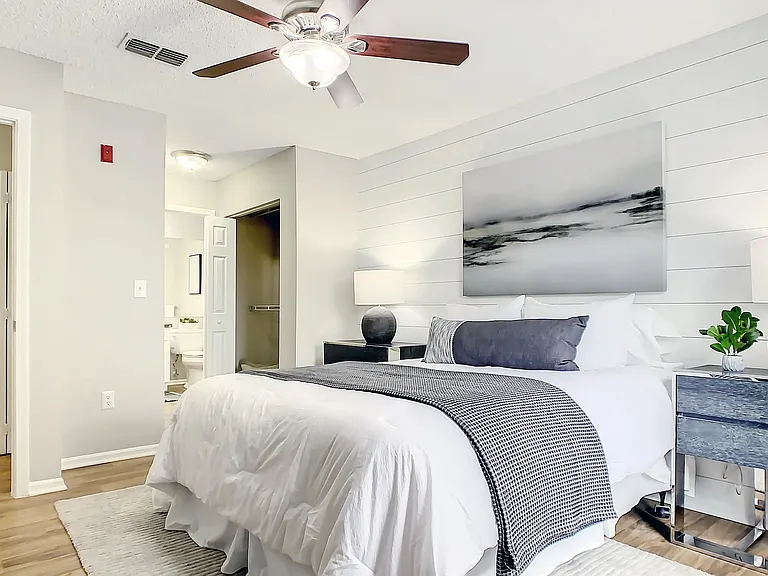 Indulge in the luxurious embrace of expansive primary suites featuring attached bathrooms and lavish comforts, an epitome of exclusive relaxation.