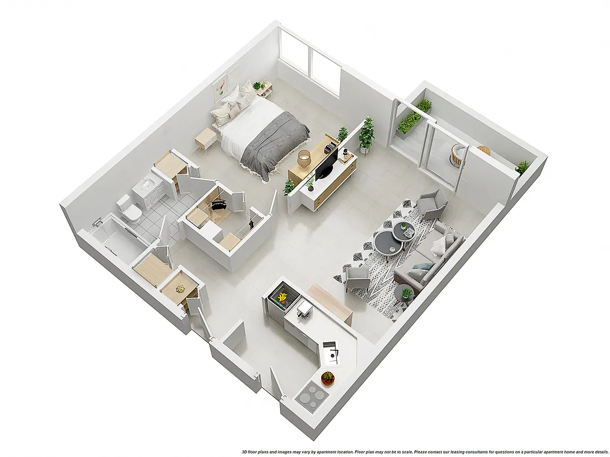 Floor plan 1 BED 1 BATH