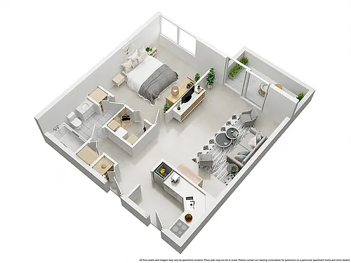 Floor plan 1 BED 1 BATH