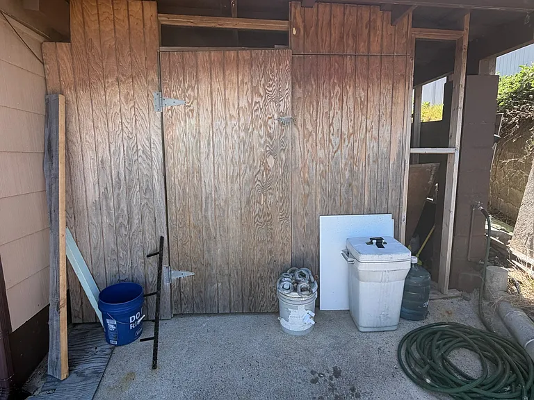 Storage Area with Gate Exterior View