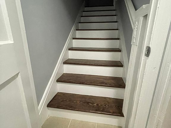 Newly finished stair entrance