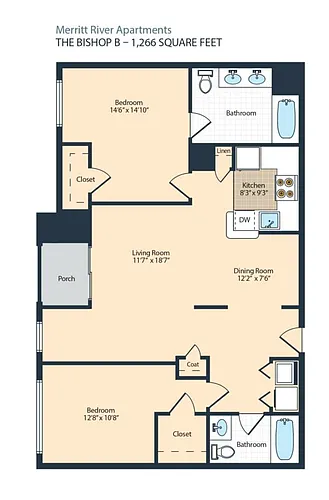 Floor plan The Bishop Model B