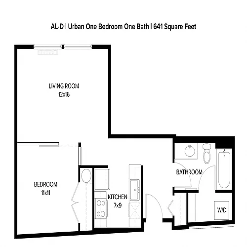 Floor plan Urban 1x1 C