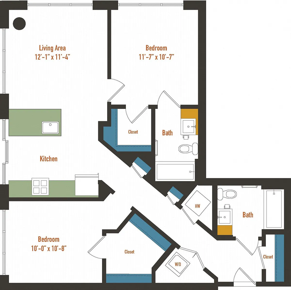 Floor plan 2G