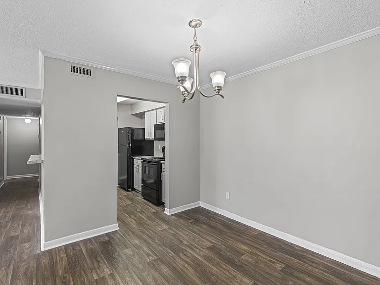 Convenient kitchens come with refrigerator, oven, and microwave included, professionally operated by Highlands Vista Group