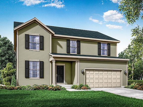 Colonial exterior elevation rendering Sulton by William Ryan Homes