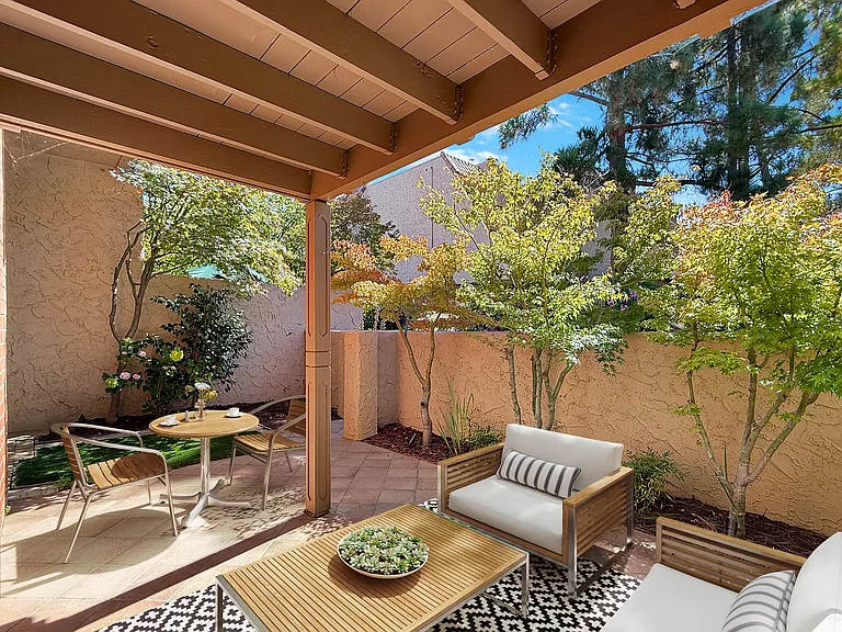 Rear Yard - Virtually Staged